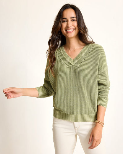 Tommy Bahama | Salt Wash V-Neck Sweater / Dusty Thyme