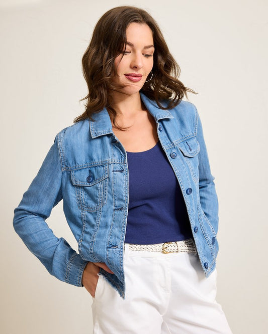 Tommy Bahama | Chambray O'lei Jacket / Med Indigo Wash