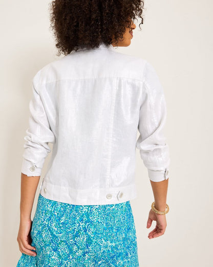 Tommy Bahama | Two Palms Shimmer Linen Jacket / White