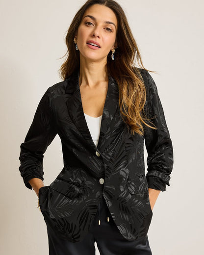 Tommy Bahama | Satin Jacquard Blazer / Black