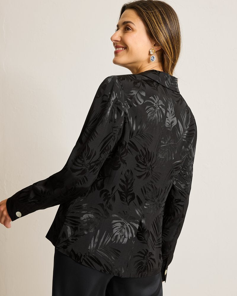 Tommy Bahama | Satin Jacquard Blazer / Black