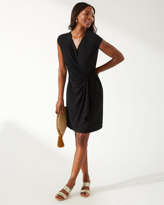 Tommy Bahama | Clara Faux-Wrap Dress / Black