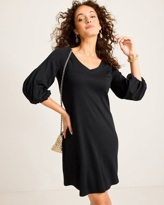 Tommy Bahama | Darcy Balloon-Sleeve Dress / Black