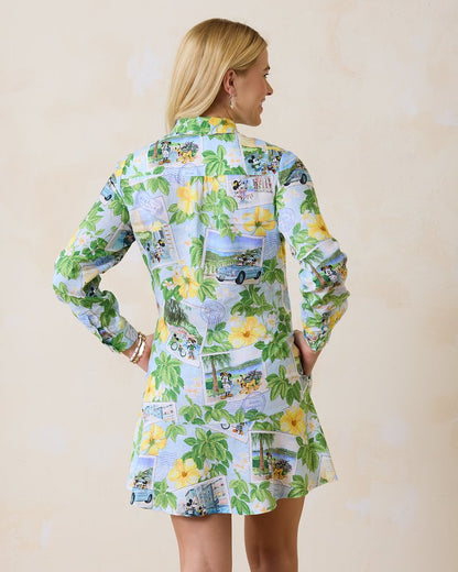 Tommy Bahama | Disney Coastalina Postcard to Paradise Linen Dress / Continental