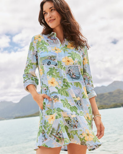 Tommy Bahama | Disney Coastalina Postcard to Paradise Linen Dress / Continental