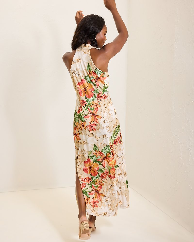 Tommy Bahama | Sandy Solar Bloom Maxi Dress / Travertine