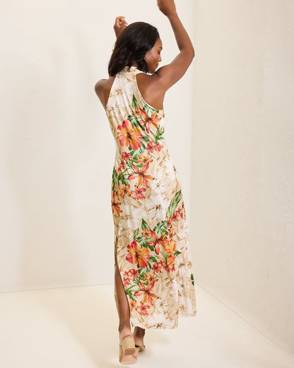 Tommy Bahama | Sandy Solar Bloom Maxi Dress / Travertine