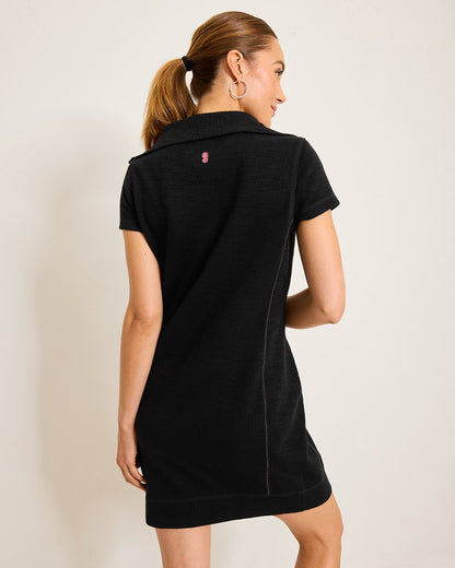 Tommy Bahama | Tobago Bay Half-Zip Collared Dress / Black