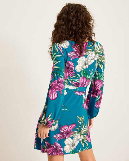 Tommy Bahama | Villa Garden Long-Sleeve Short Dress / Academy