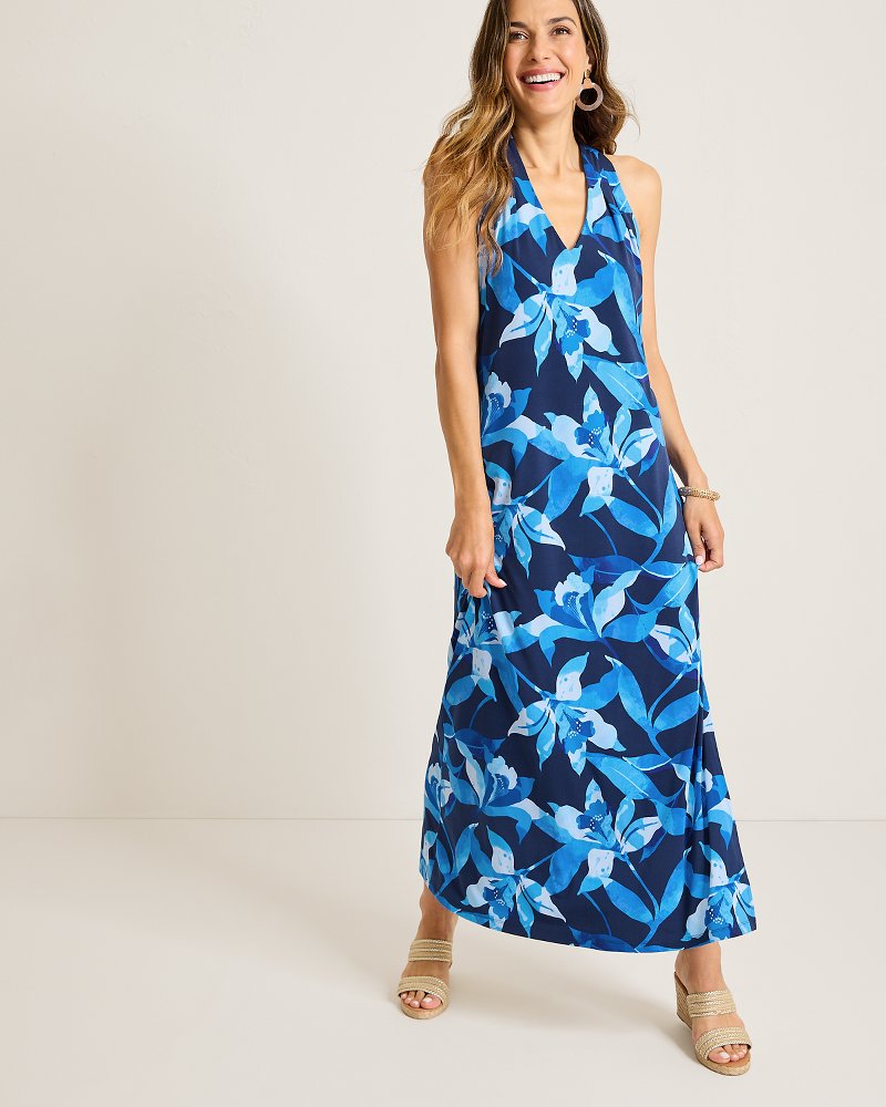 Tommy Bahama | Sandy Seaside Brights Maxi Dress / Island Navy