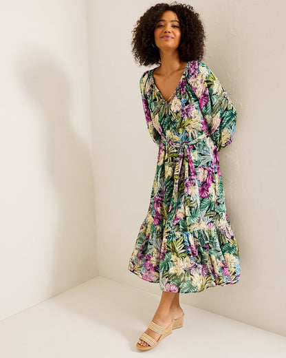 Tommy Bahama | Jungle Jewels Shimmer Maxi Dress / Black