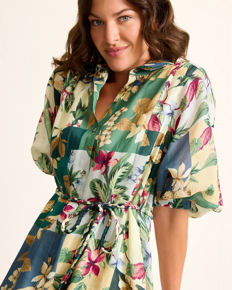 Tommy Bahama | Hightide Flora Midi Shirt Dress / Bonsai