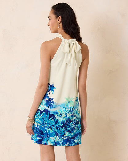 Tommy Bahama | Ocean Side Views Silk Halter Dress / Coconut