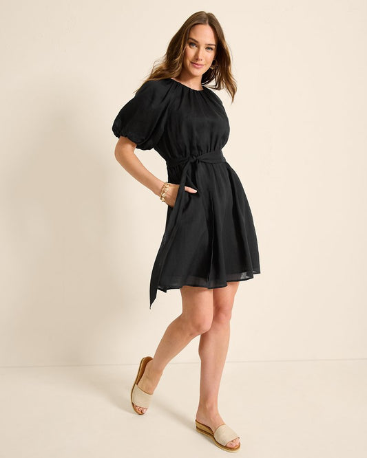 Tommy Bahama | Paradise Breeze Elbow-Sleeve Dress / Black