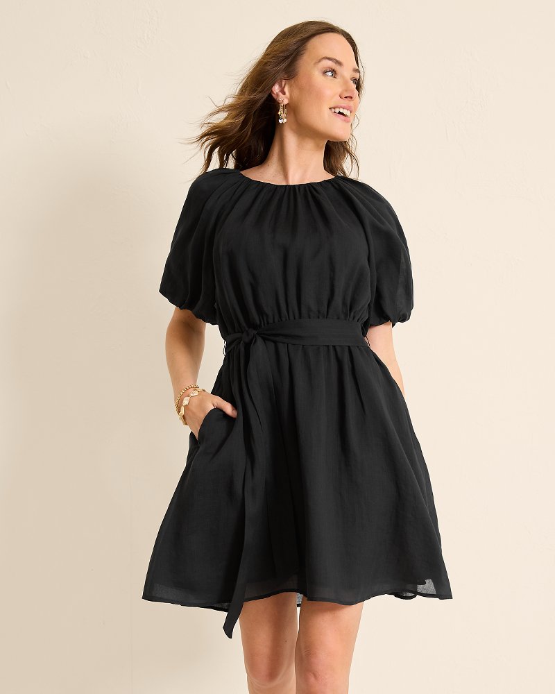 Tommy Bahama | Paradise Breeze Elbow-Sleeve Dress / Black
