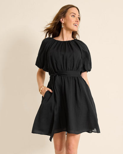 Tommy Bahama | Paradise Breeze Elbow-Sleeve Dress / Black