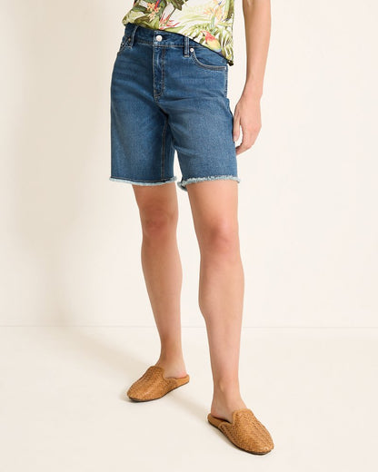 Tommy Bahama | Cut-Off Bermuda Denim Shorts / Med Playa Wash