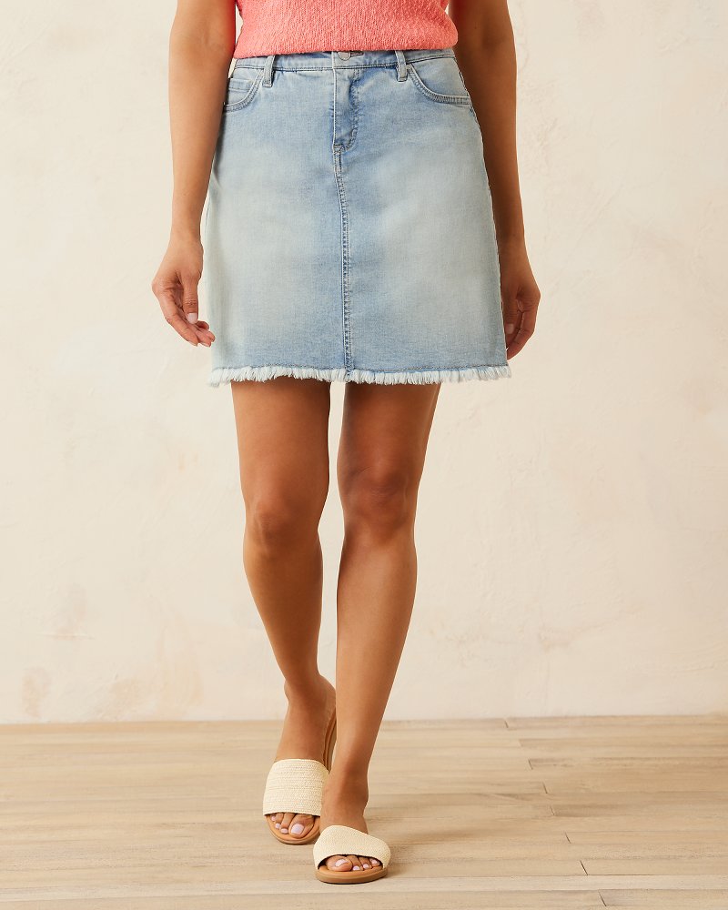 Tommy Bahama | Boracay® Indigo Raw-Edge Skirt / Bleach Wash