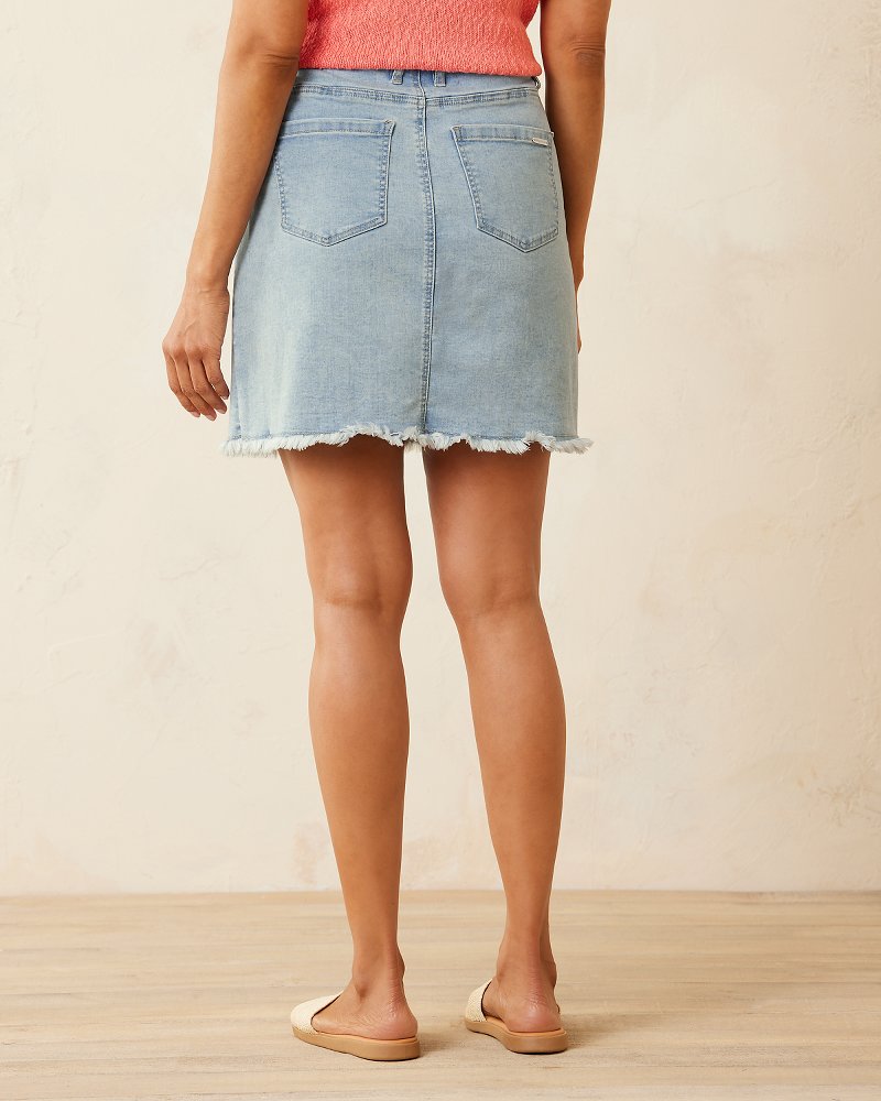 Tommy Bahama | Boracay® Indigo Raw-Edge Skirt / Bleach Wash