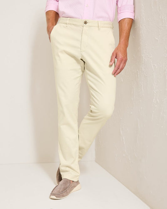 Tommy Bahama | Boracay Flat-Front Chino Pants / Bleached Sand