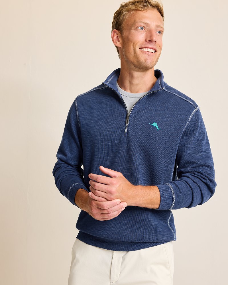 Tommy Bahama | Tobago Bay Half-Zip Sweatshirt / Island Navy