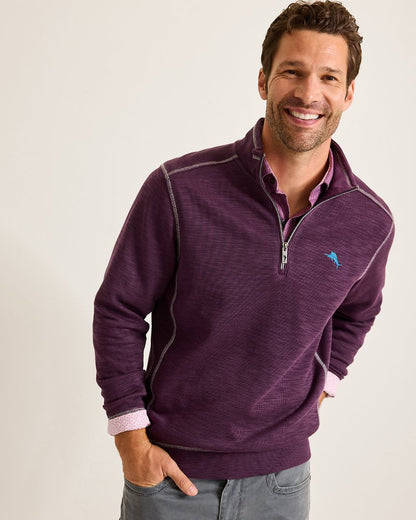 Tommy Bahama | Tobago Bay Half-Zip Sweatshirt / Blackberry Fizz
