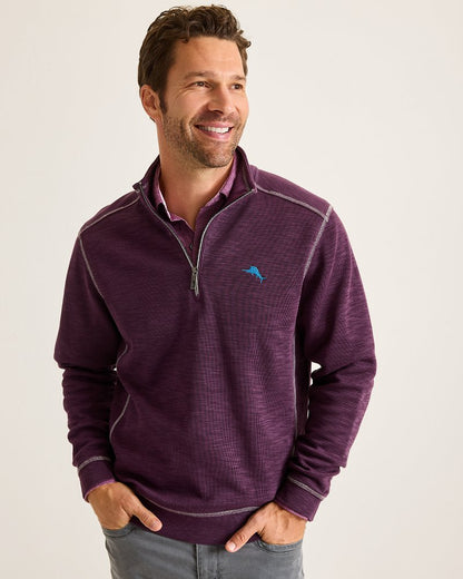 Tommy Bahama | Tobago Bay Half-Zip Sweatshirt / Blackberry Fizz