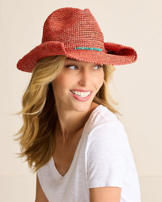 Tommy Bahama | Tanya Raffia Cowboy Hat / Hibiscus