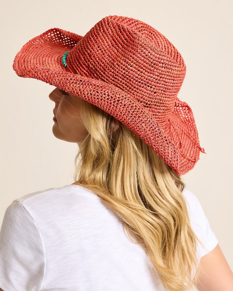 Tommy Bahama | Tanya Raffia Cowboy Hat / Hibiscus