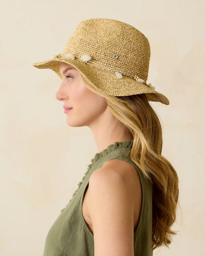 Tommy Bahama | Taylor Straw Raffia Lux Hat / Natural/Gold/White