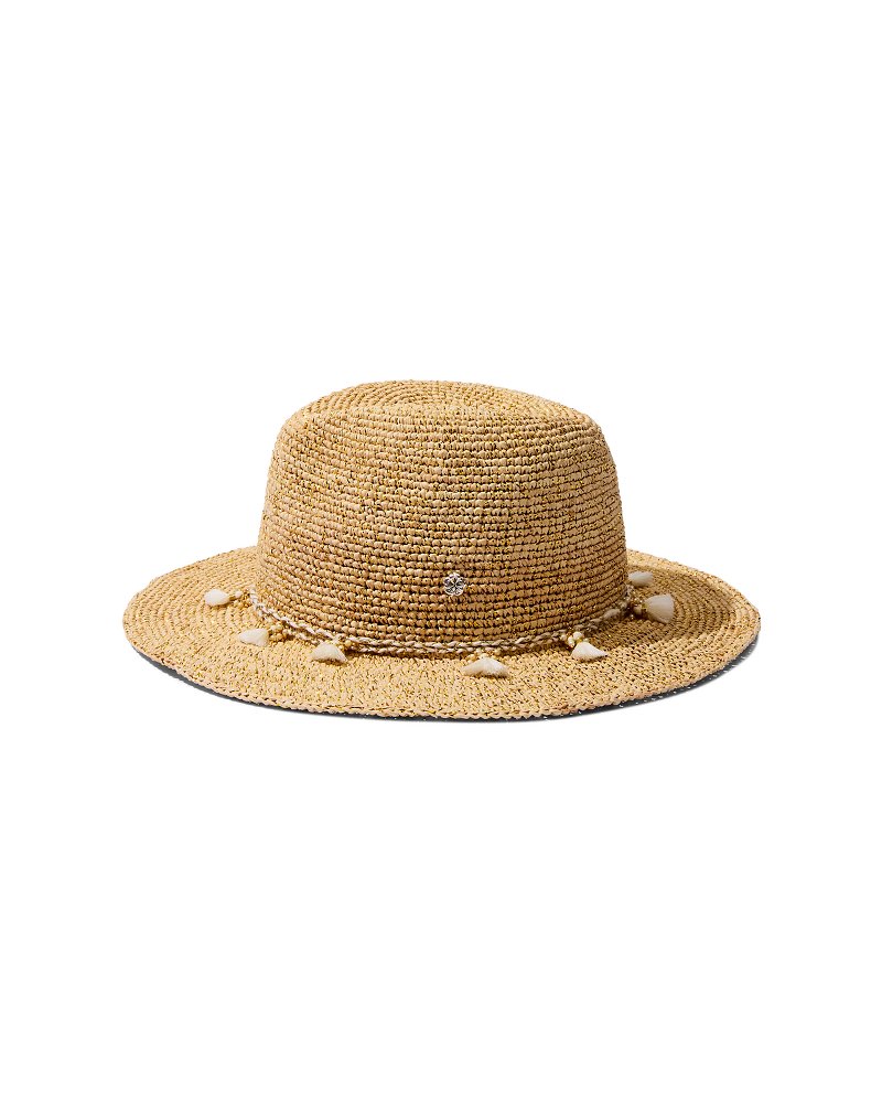 Tommy Bahama | Taylor Straw Raffia Lux Hat / Natural/Gold/White