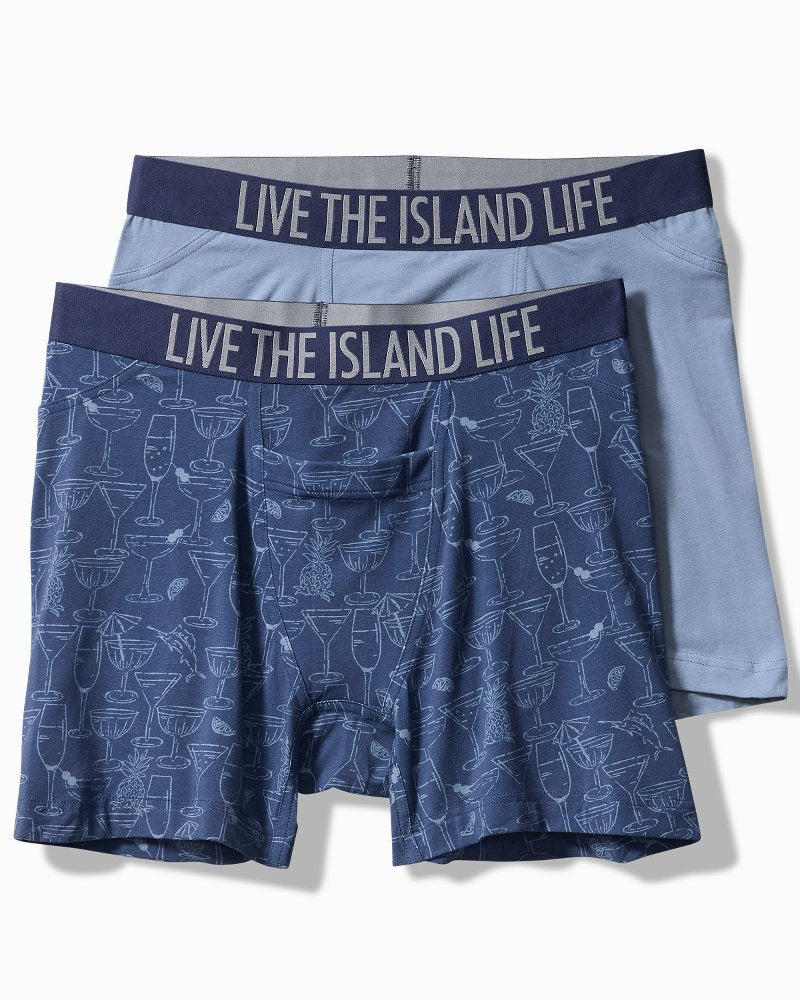 Tommy Bahama | Cotton-Modal Boxer Briefs - 2-Pack / Dark Denim