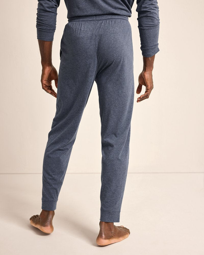 Tommy Bahama | Big & Tall Jersey Lounge Joggers / Heathered Blue