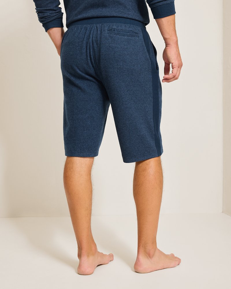 Tommy Bahama | Big & Tall Textured Twill Stripe Pajama Shorts / Dark Moonlight