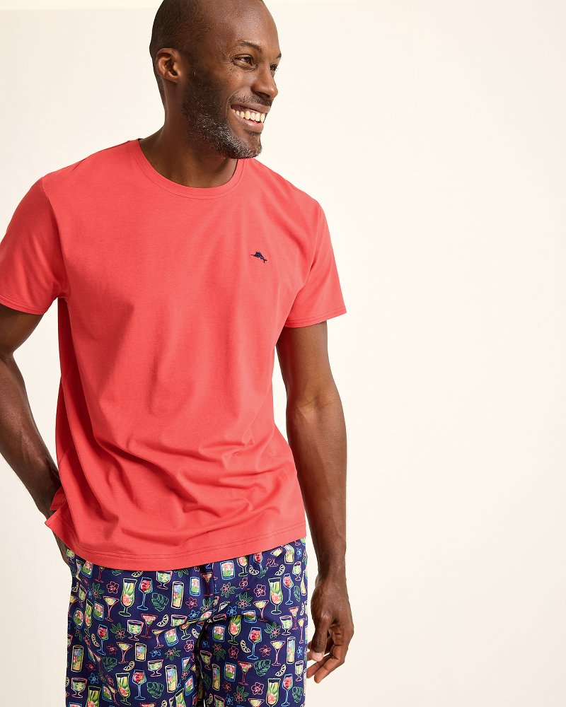 Tommy Bahama | Big & Tall Short-Sleeve Crewneck T-Shirt / Cranberry