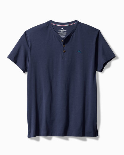 Tommy Bahama | Big & Tall Jersey Short-Sleeve Henley / Peacoat Navy