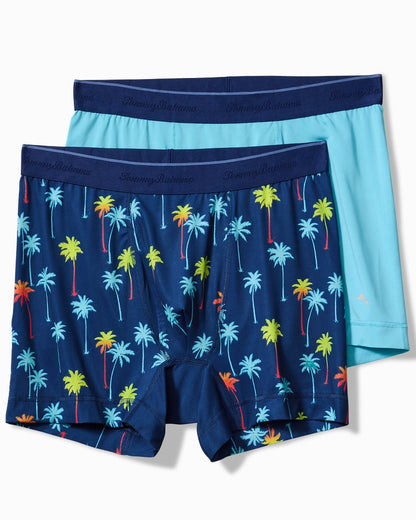 Tommy Bahama | Aloha Print Tech Boxer Briefs - 2-Pack / Island Navy