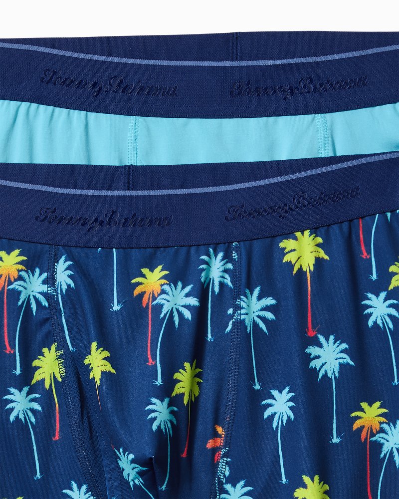 Tommy Bahama | Aloha Print Tech Boxer Briefs - 2-Pack / Island Navy
