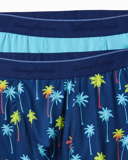 Tommy Bahama | Aloha Print Tech Boxer Briefs - 2-Pack / Island Navy