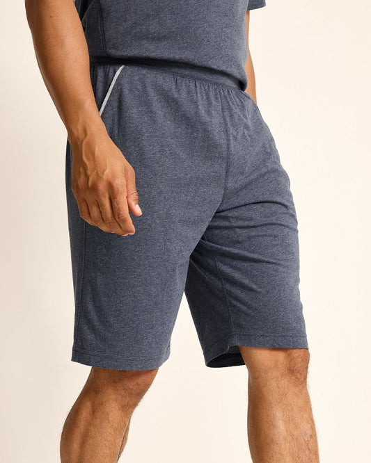 Tommy Bahama | Big & Tall Jersey Lounge Shorts / Heathered Blue