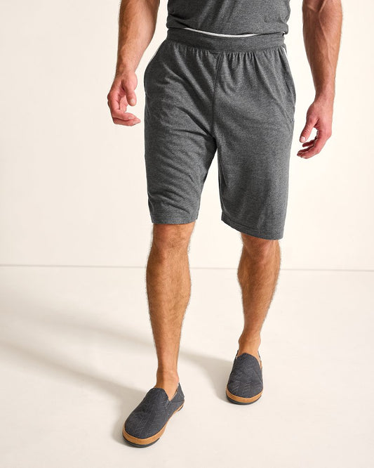 Tommy Bahama | Big & Tall Jersey Lounge Shorts / Heather Charcoal Grey