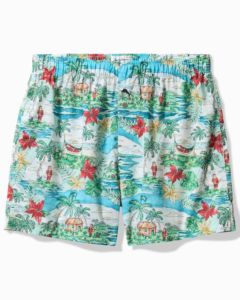 Tommy Bahama | Woven Tropical Print Boxers / Big Sky Blue