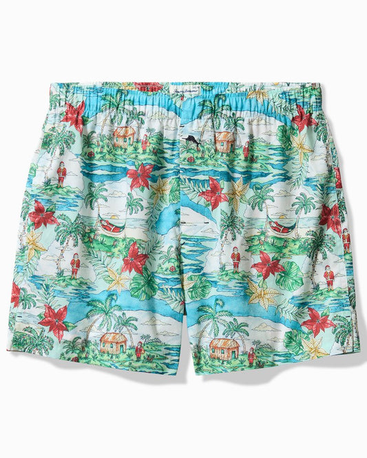 Tommy Bahama | Big & Tall Woven Tropical Print Boxers / Big Sky Blue