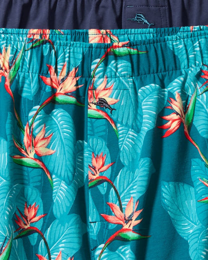 Tommy Bahama | Big & Tall Tropical Print & Solid Knit Boxers—2-Pack / Bright Teal