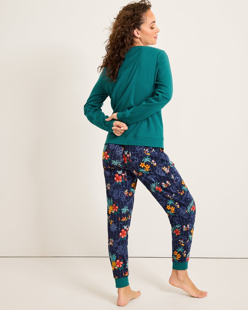 Tommy Bahama | Disney Long Sleeve & Pants Family Pajama Set / Tropical Teal