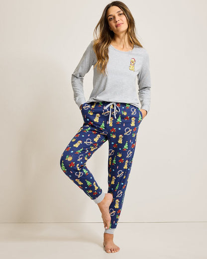 Tommy Bahama | Holiday Dog Long Sleeve & Pants Family Pajama Set / Island Navy