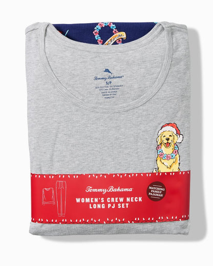 Tommy Bahama | Holiday Dog Long Sleeve & Pants Family Pajama Set / Island Navy
