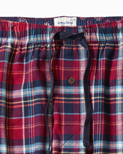 Tommy Bahama | Flannel Plaid Pajama Pants / Beet Red