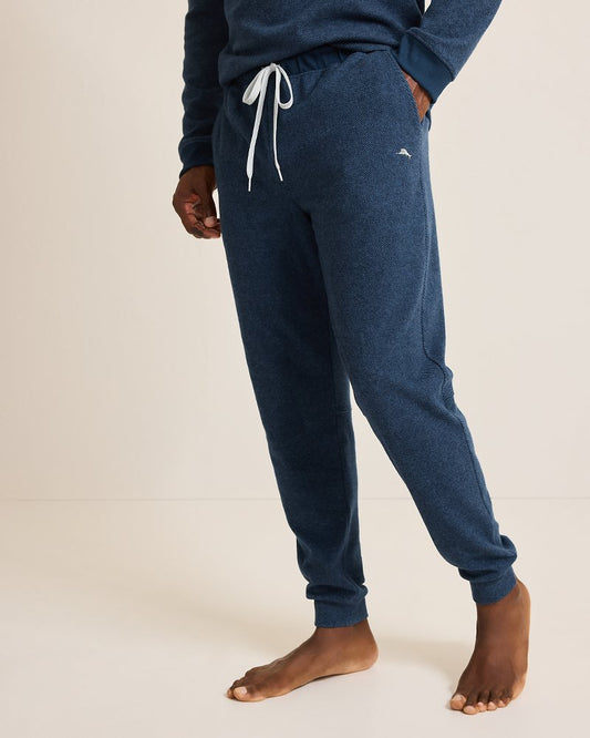 Tommy Bahama | Textured Twill Stripe Joggers / Dark Moonlight