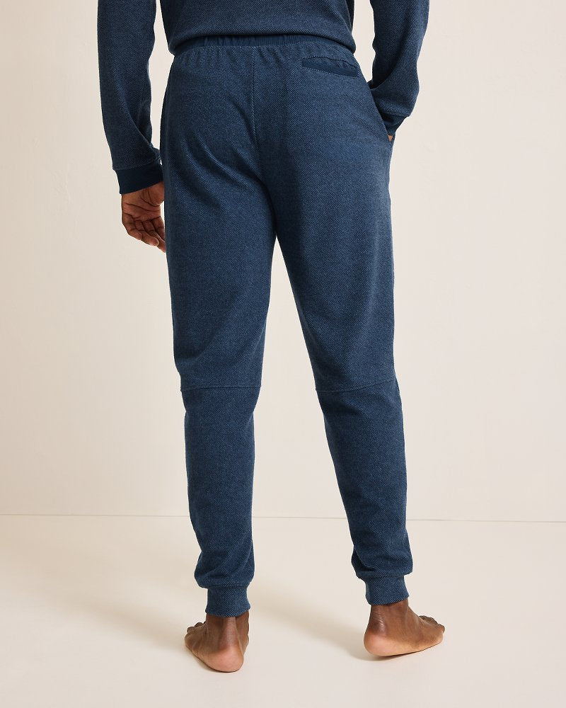 Tommy Bahama | Big & Tall Textured Twill Stripe Joggers / Dark Moonlight